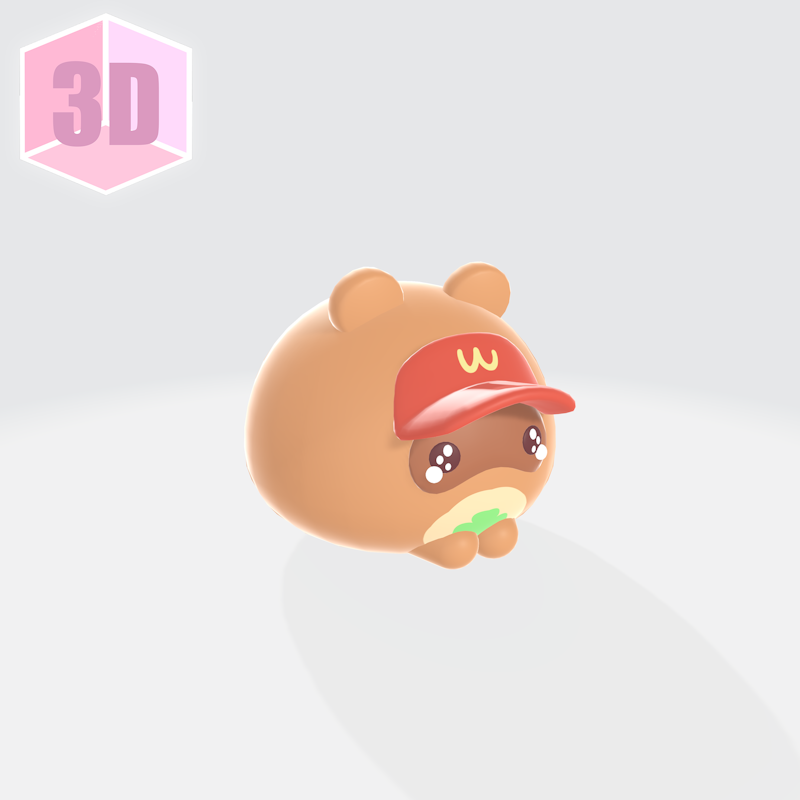 WcDonald's Crew Tanuki 3D