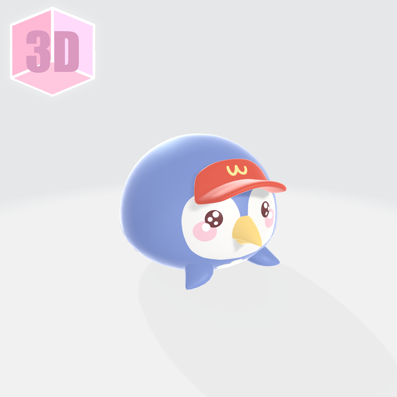 WcDonald's Crew Penguin 3D